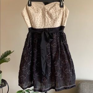 Anthropologie Meadow Rue Strapless Cocktail Dress